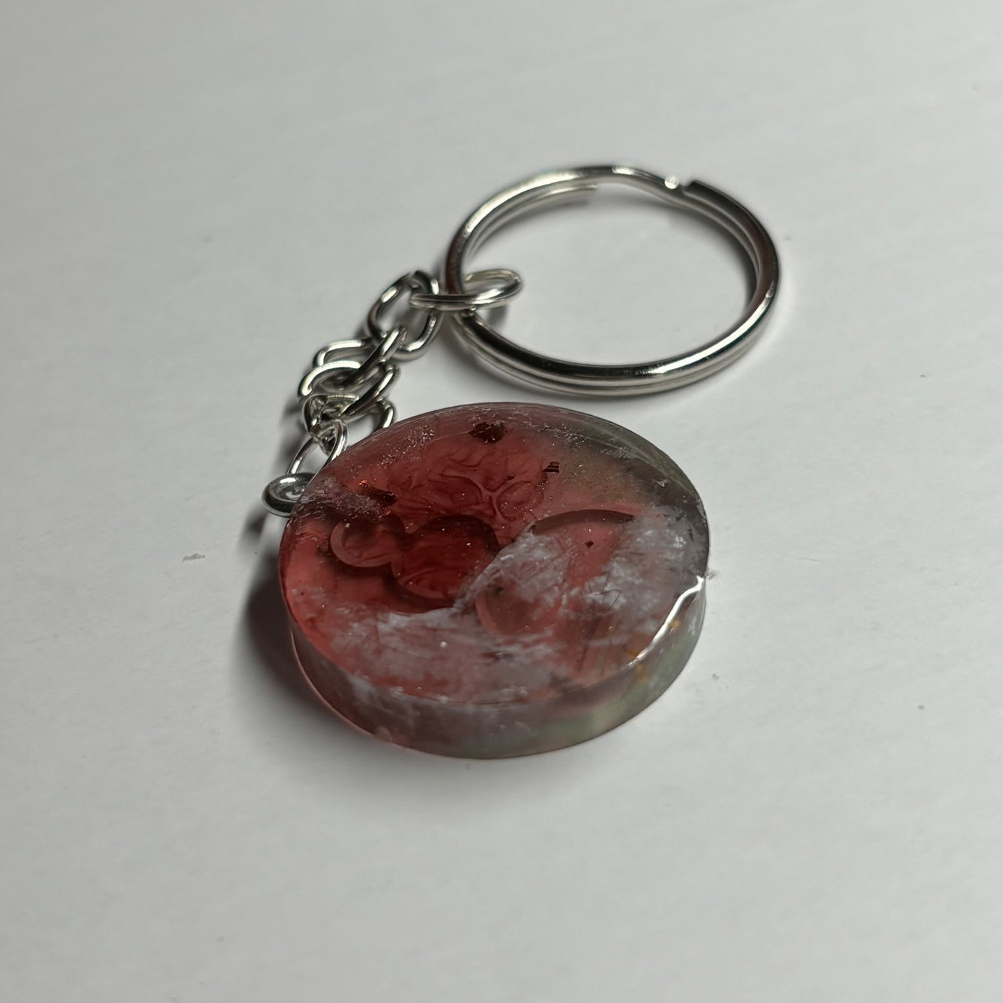 Violet Red - Handmade Resin Keychain