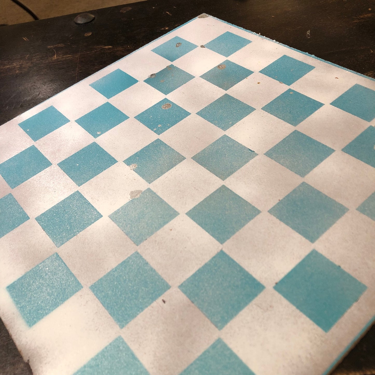 Royal Ice Blue - Painted Chess Set