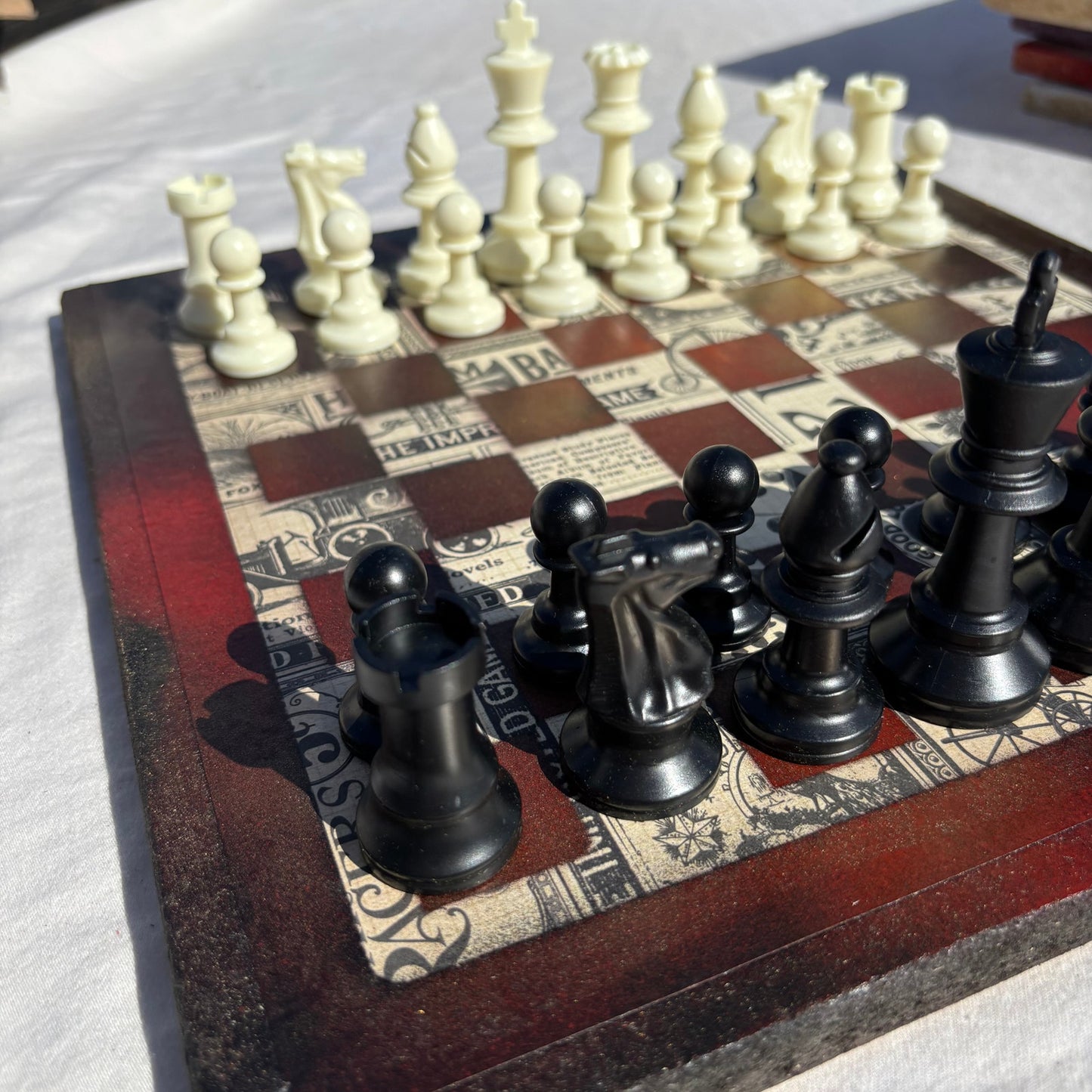 Vintage Casino - Scrapbook Chess Set