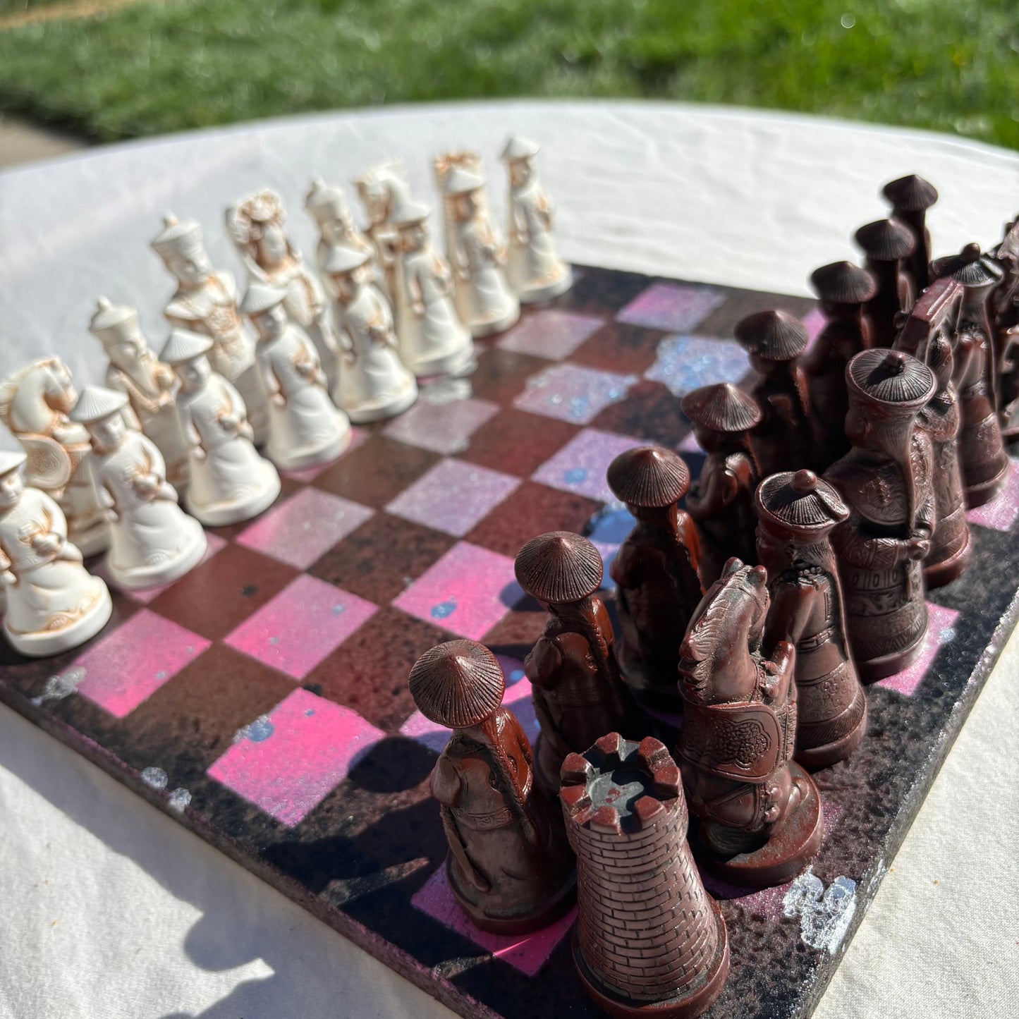 Pink Space Void - Chinese Edition Chess Set