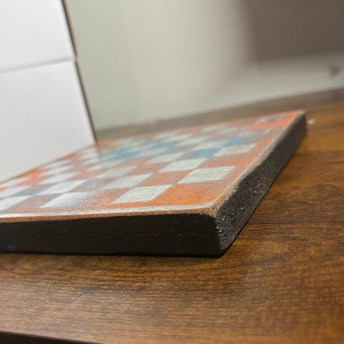 Miami Chrome - Painted Double Sided Chess Board