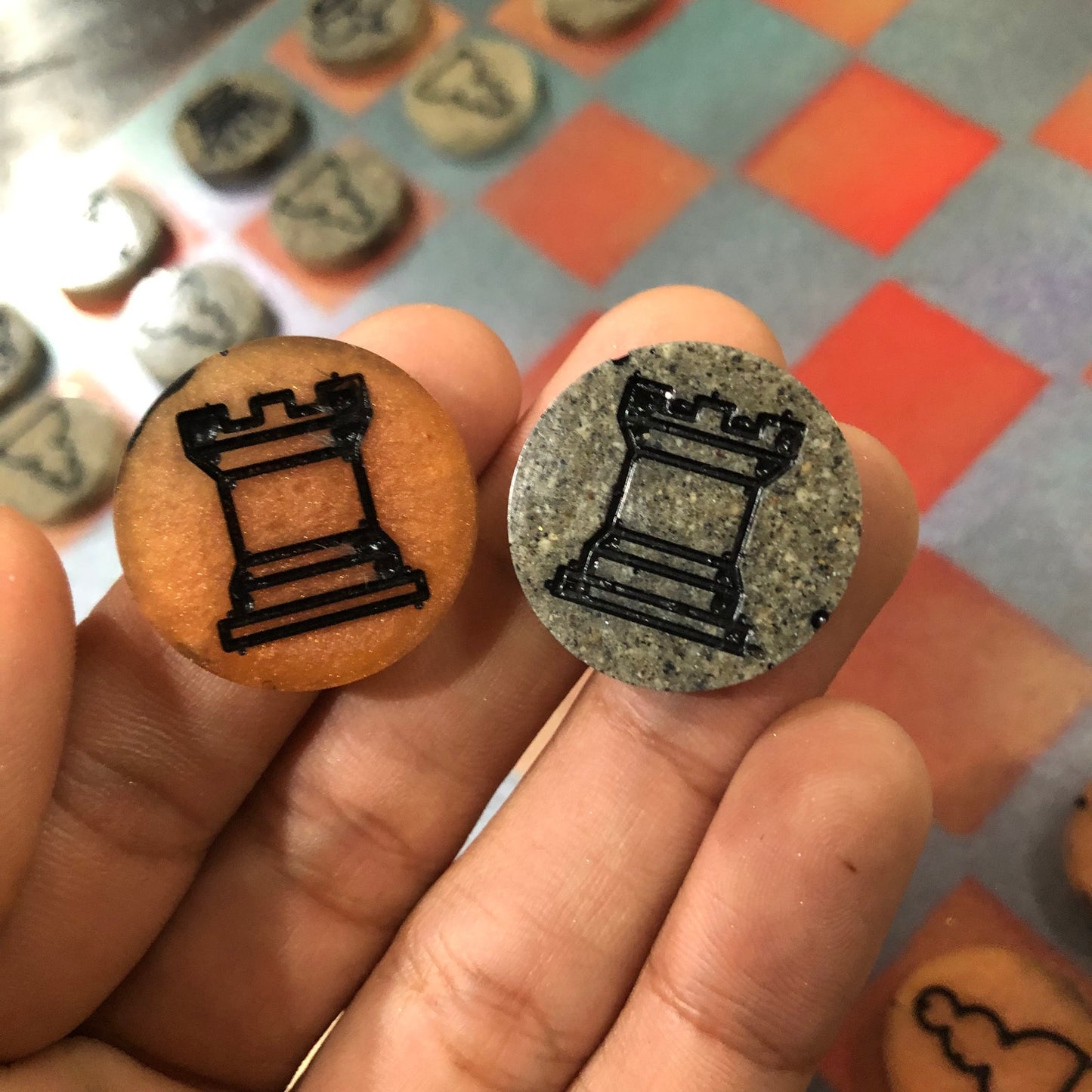 Fire Furnace - Painted Chess Set