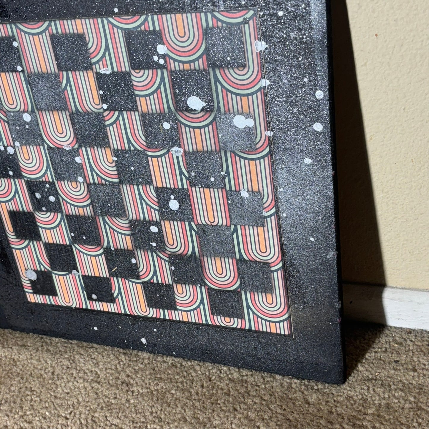 Retro Pattern - Large Scrapbook Chess Board