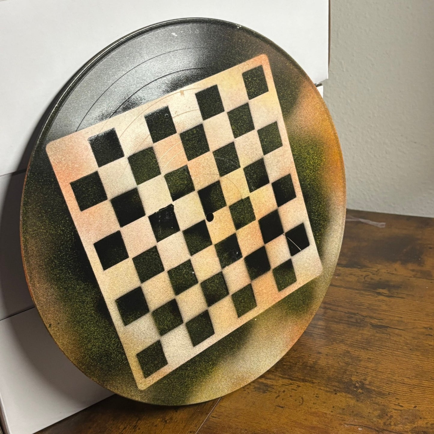 Dirty Orange - Vinyl Chess Board
