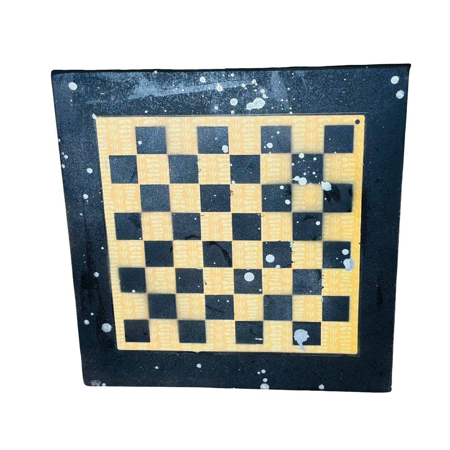 Yellow Royal Pattern - Large Scrapbook Chess Board