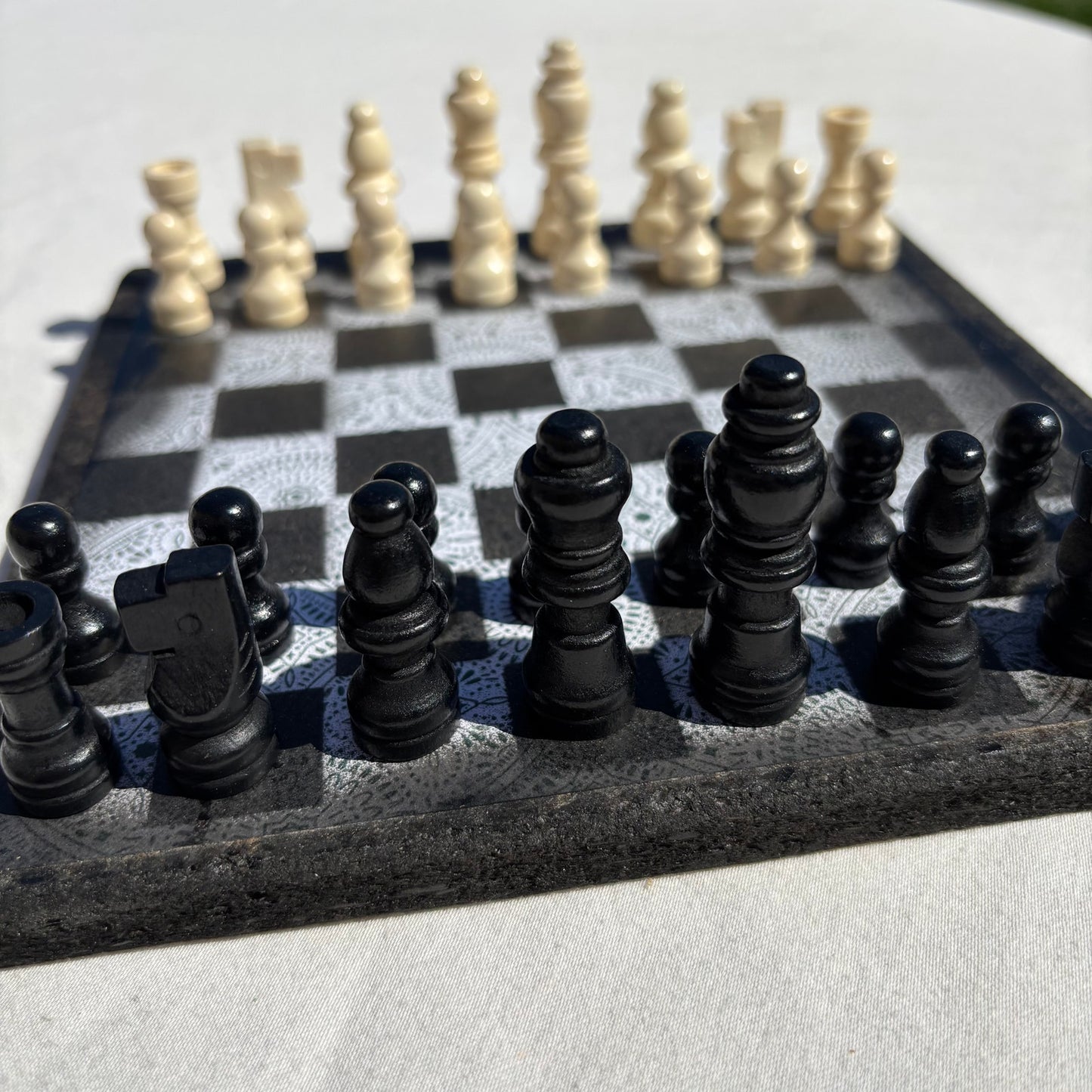 Simple Pattern - Scrapbook Chess Set