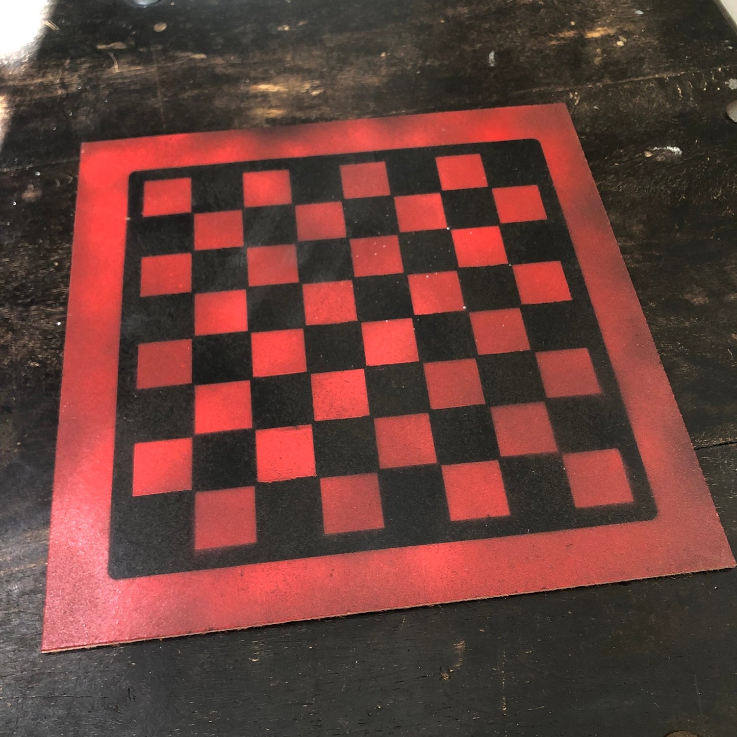 Imperial Red - Painted Chess Set
