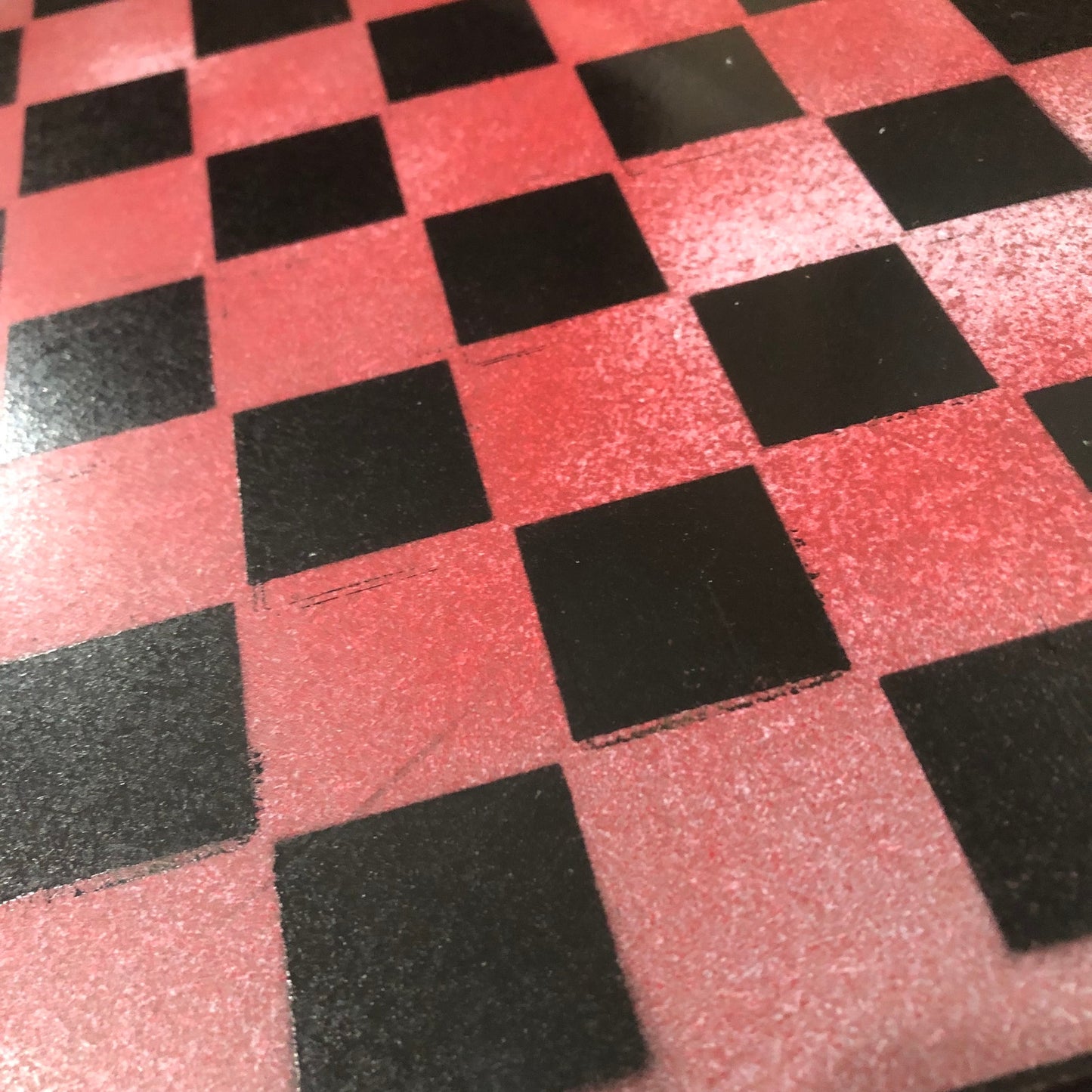 Slush Red - Painted Chess Set