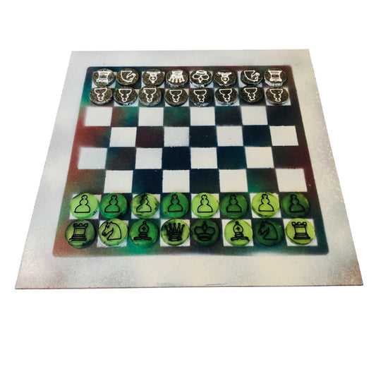 Toxic Cosmic - Painted Chess Set