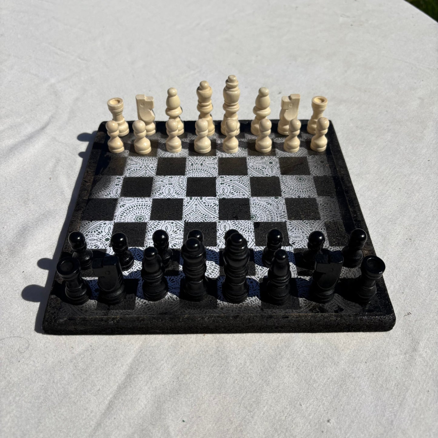 Simple Pattern - Scrapbook Chess Set