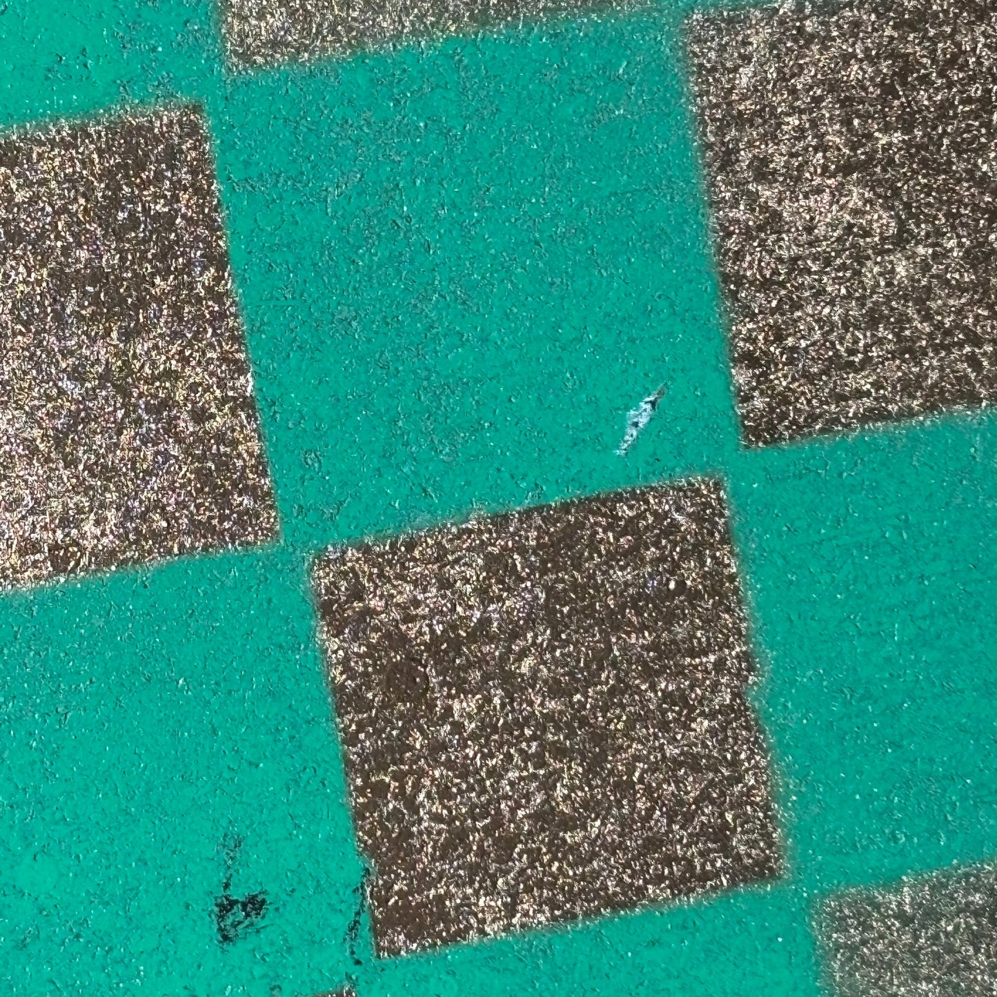 Goldish Neon Green - Painted Chess Board