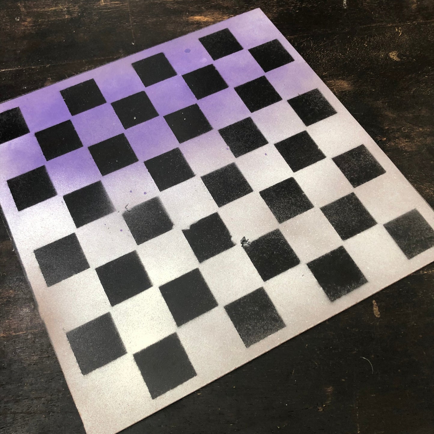 Purple Hue - Painted Chess Set