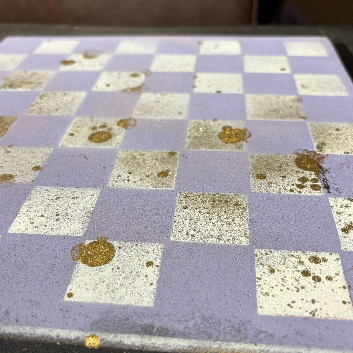 Simple Purple - Painted Chess Set