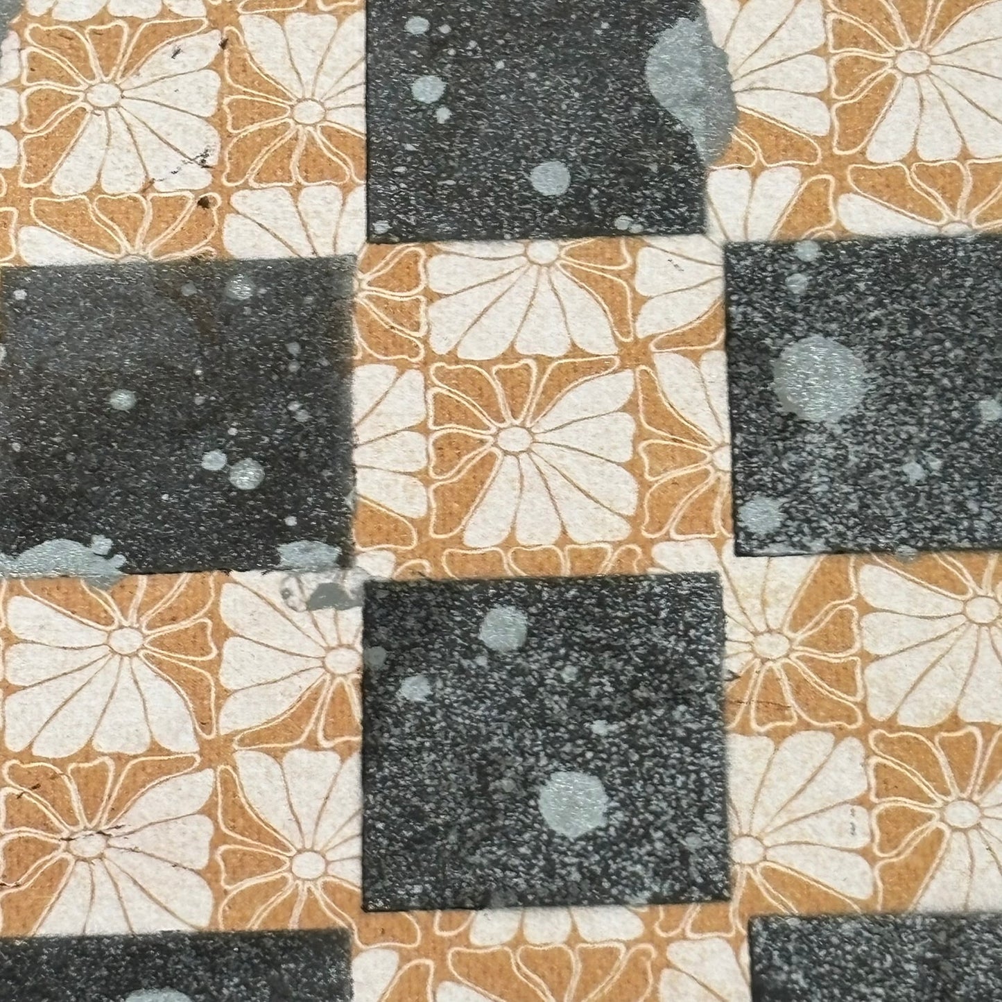 Vintage Brown Patter - Scrapbook Chess Set