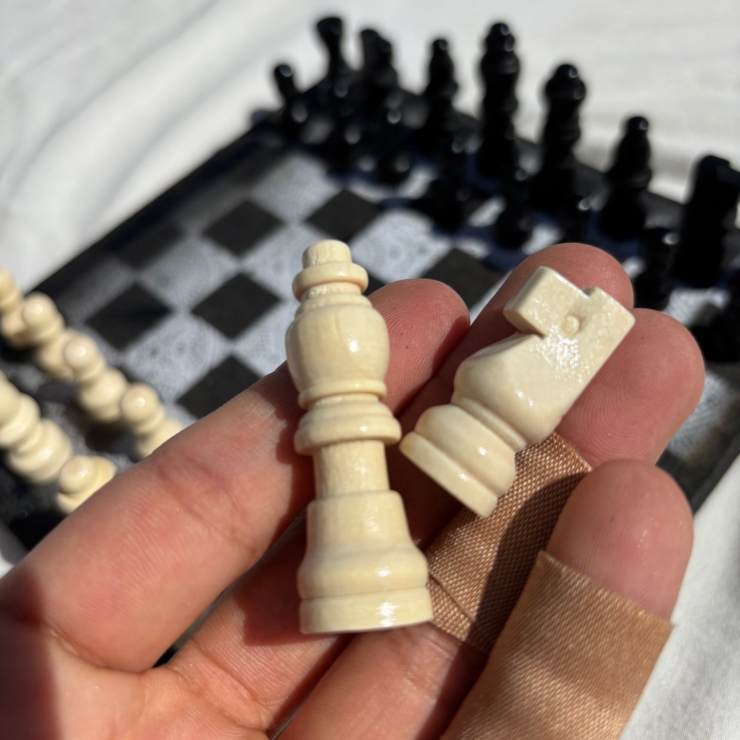 Simple Pattern - Scrapbook Chess Set