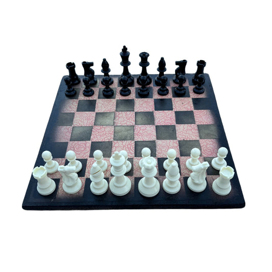 Peach Pattern - Scrapbook Chess Set