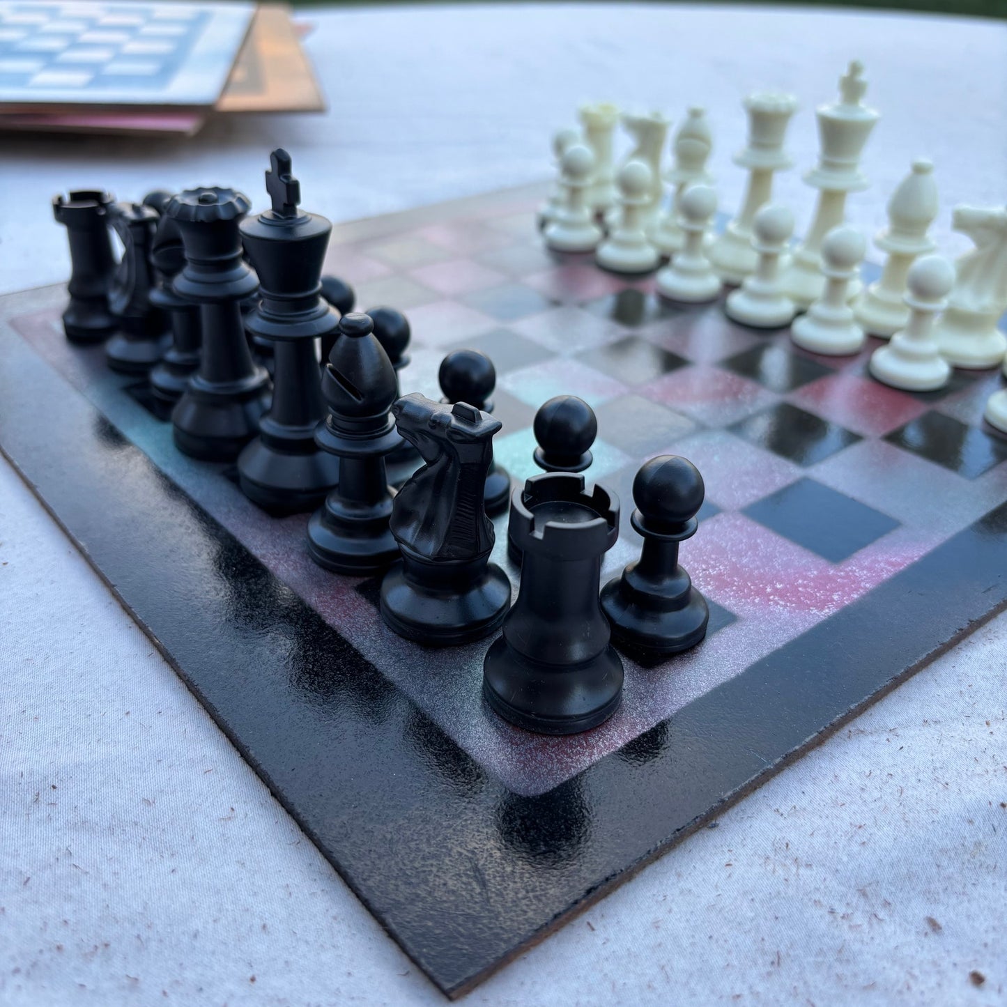 Metallic Space - Painted Chess Set