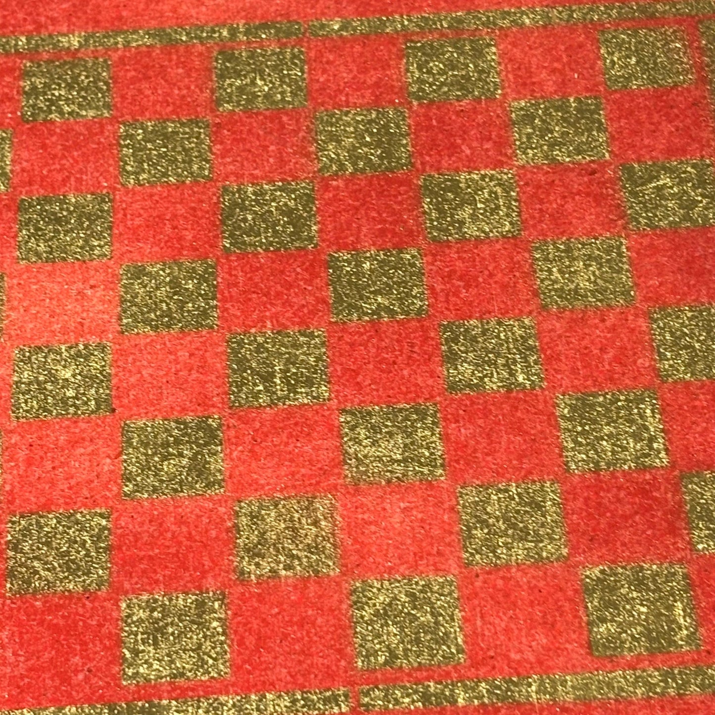 Golden Red - Painted Chess Set