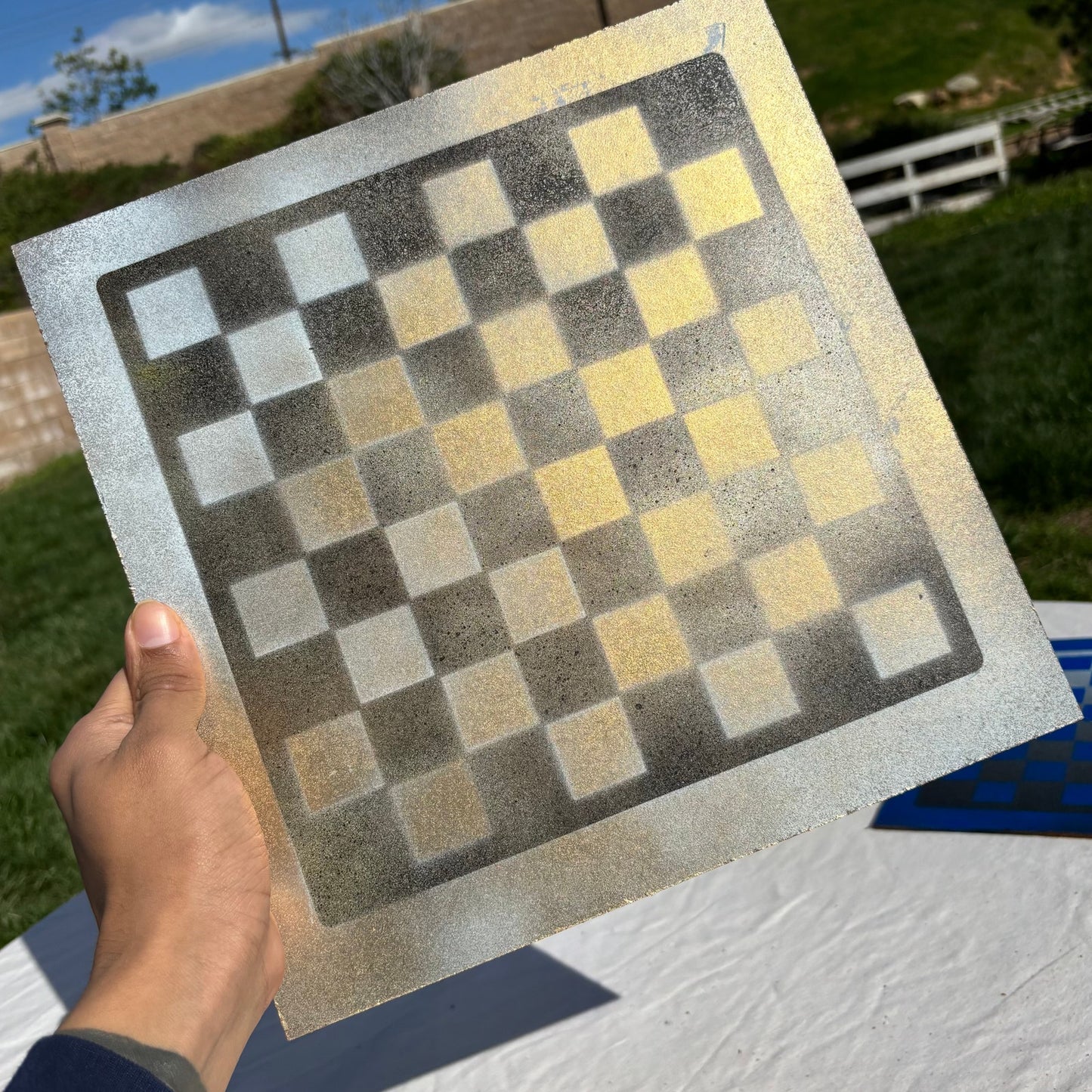 Sunny Gold - Painted Chess Set