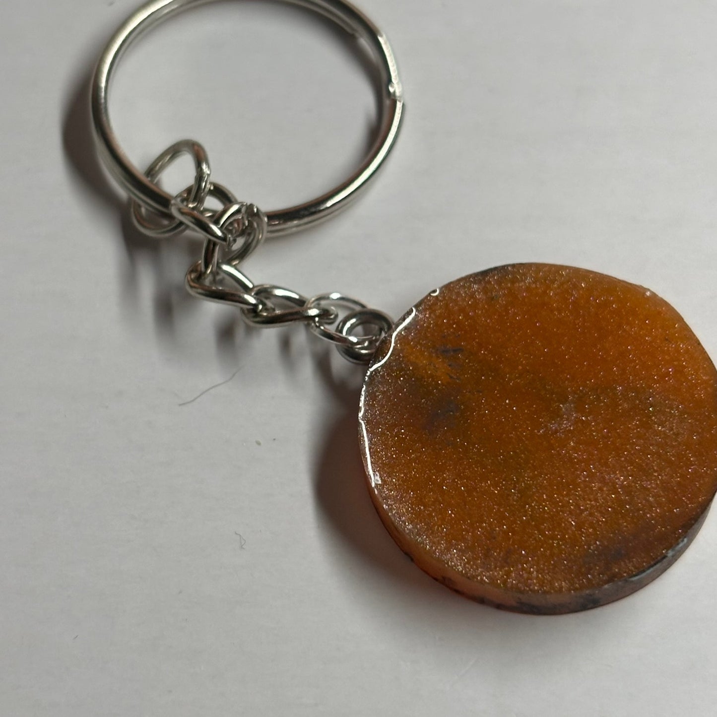 Dark Orange Pawn - Handmade Resin Keychain