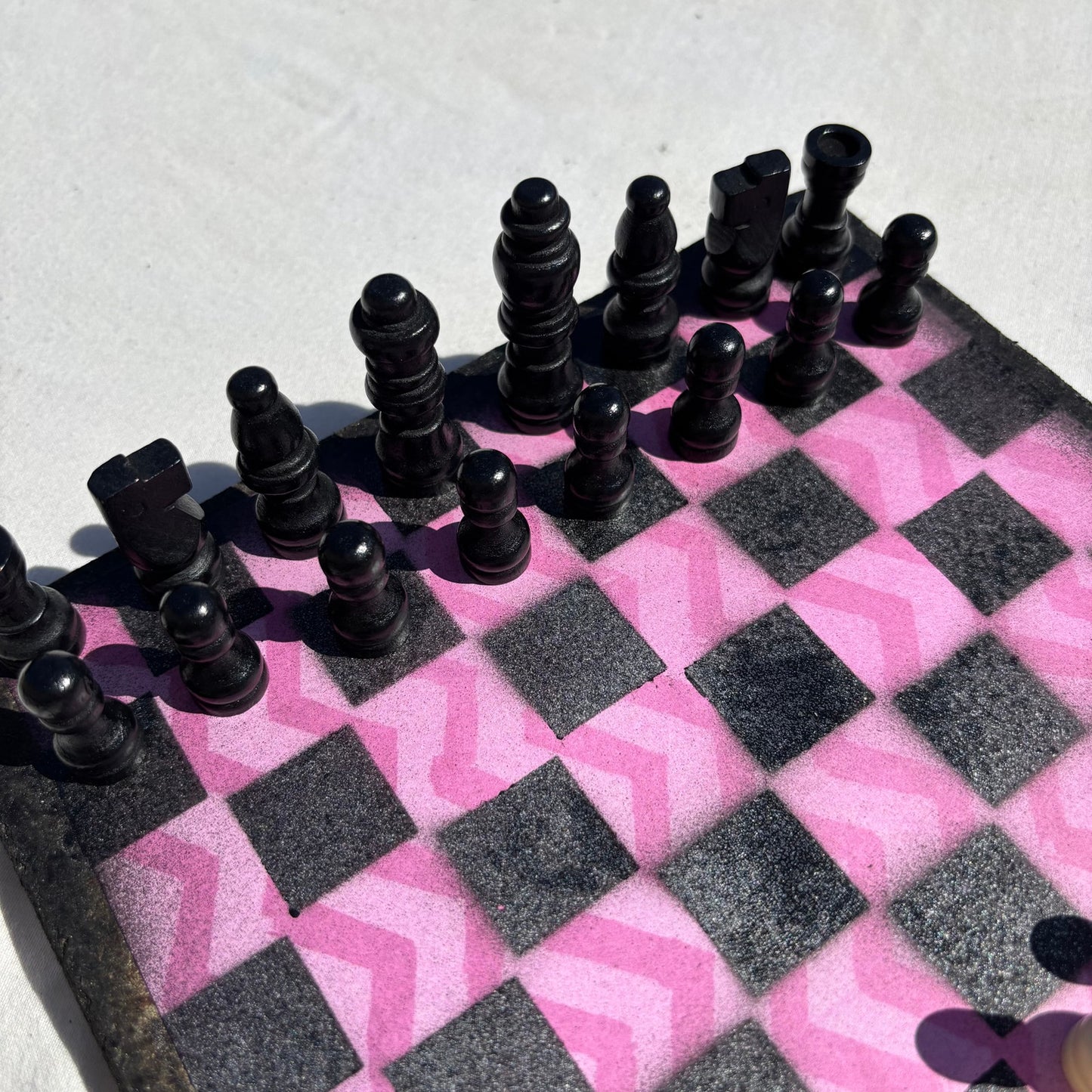 Pink Design - Scrapbook Chess Set