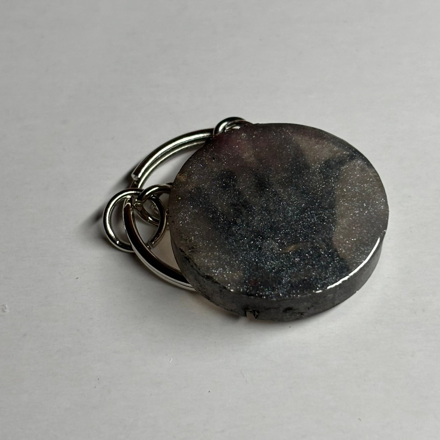 Dark Silver Queen - Handmade Resin Keychain