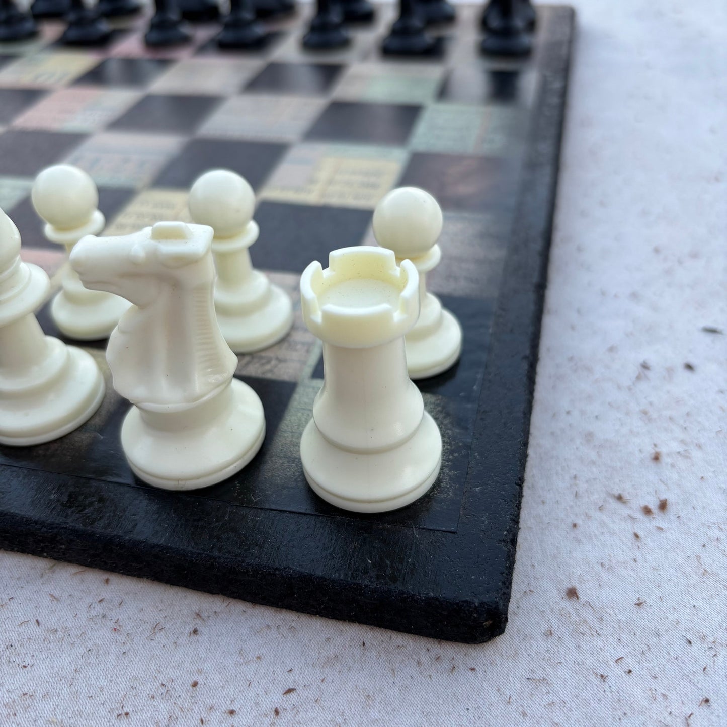 Old Writing - Scrapbook Chess Set