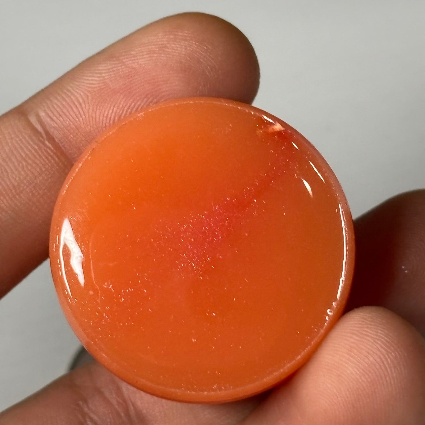 Fire Red Bishop - Handmade Resin Keychain - Large Edition