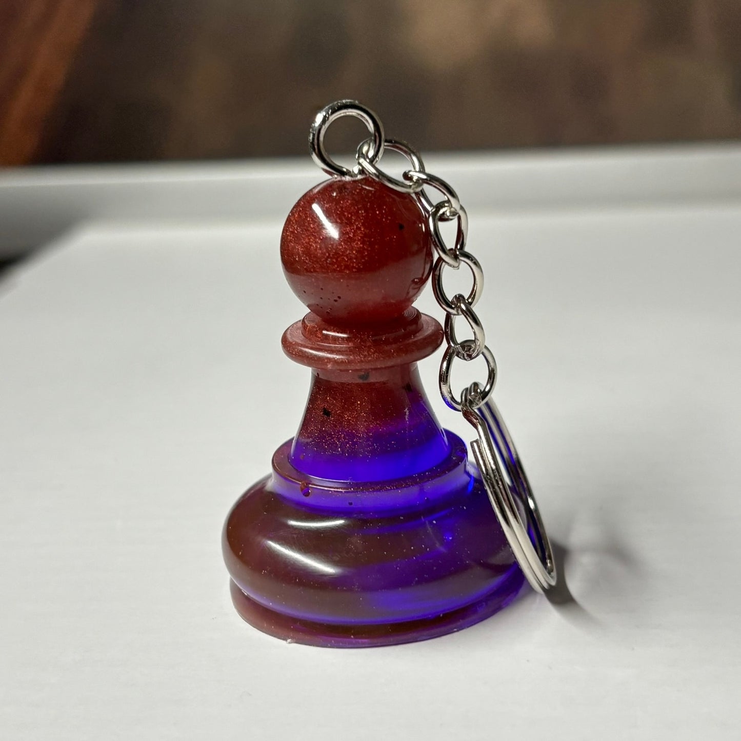 Purple Style Pawn - Handmade Resin Keychain - Large Edition
