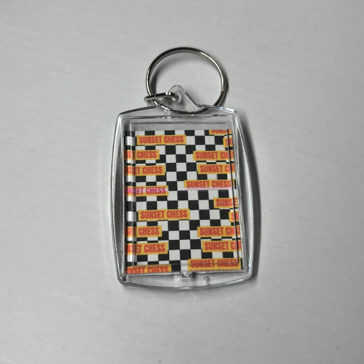Roman Games - Chess Photo Keychain