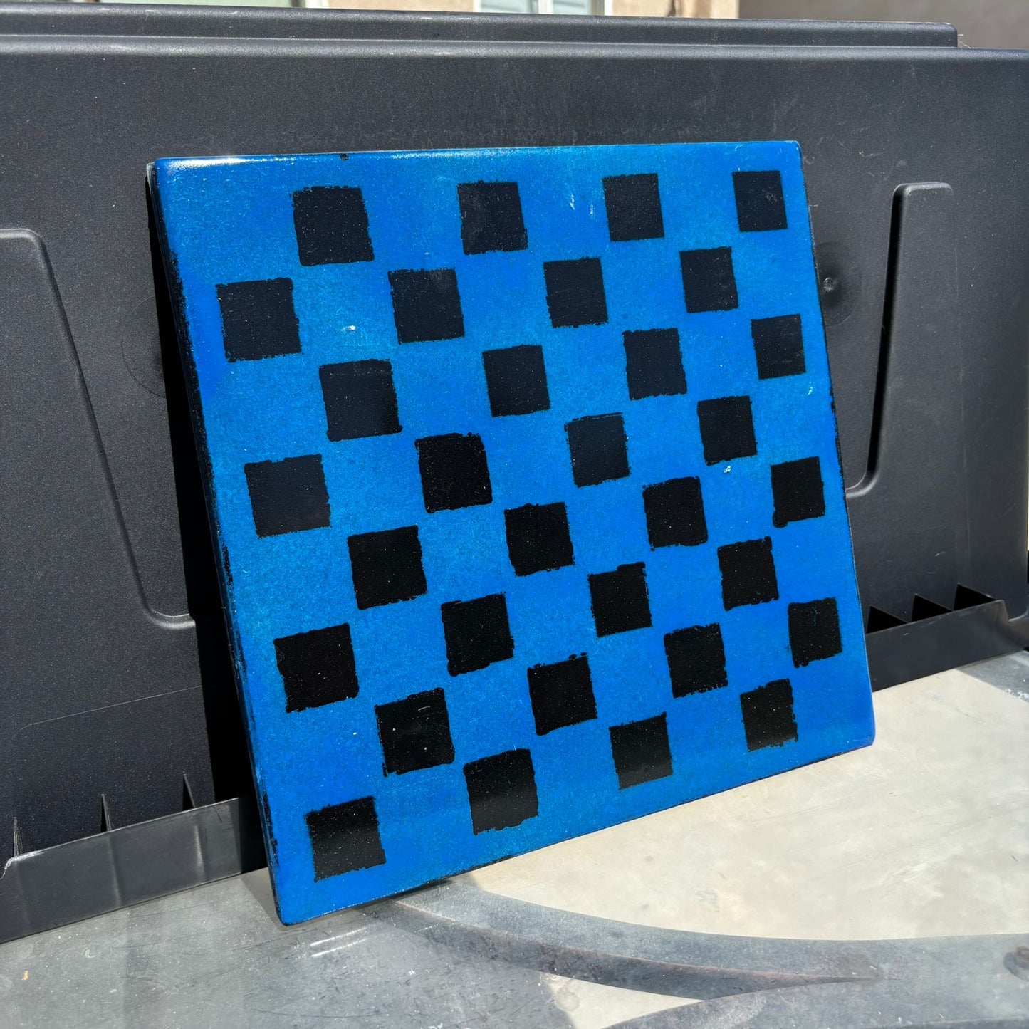 Ocean Blue - Resin Coated Chess Board