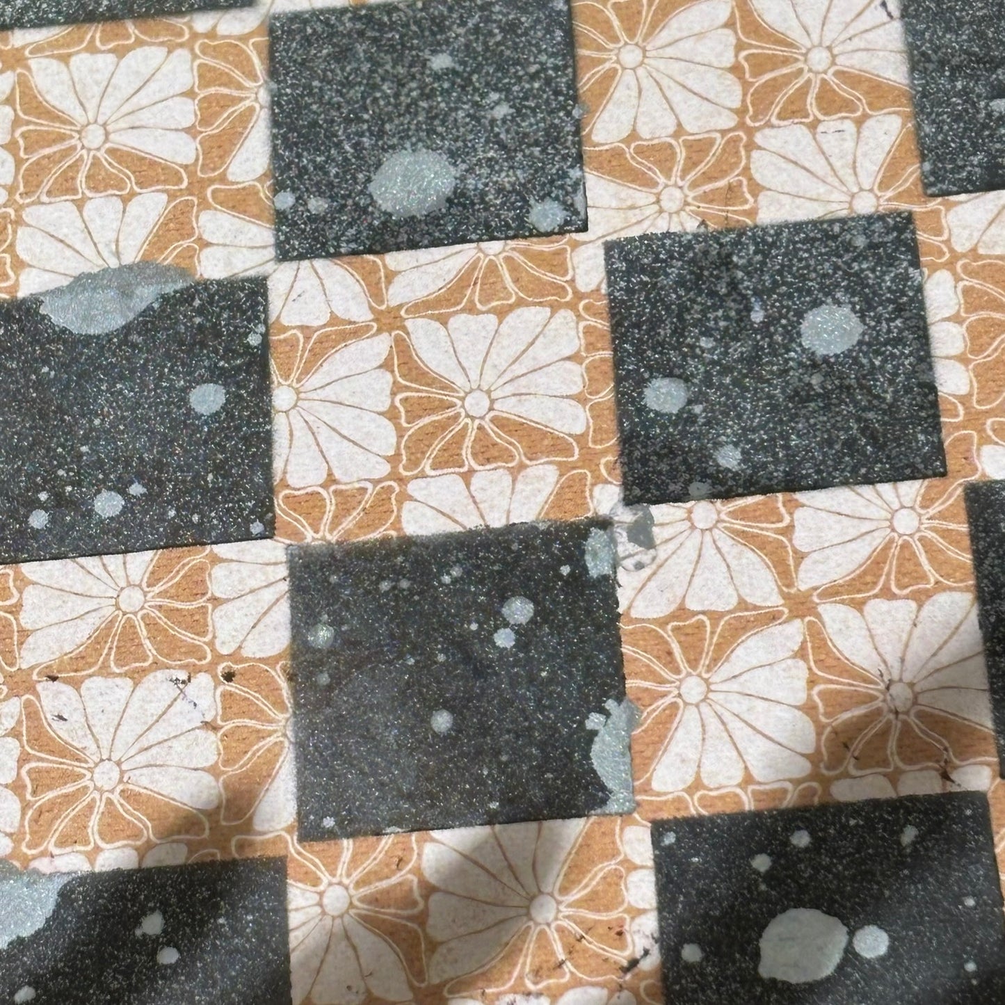 Vintage Brown Patter - Scrapbook Chess Set