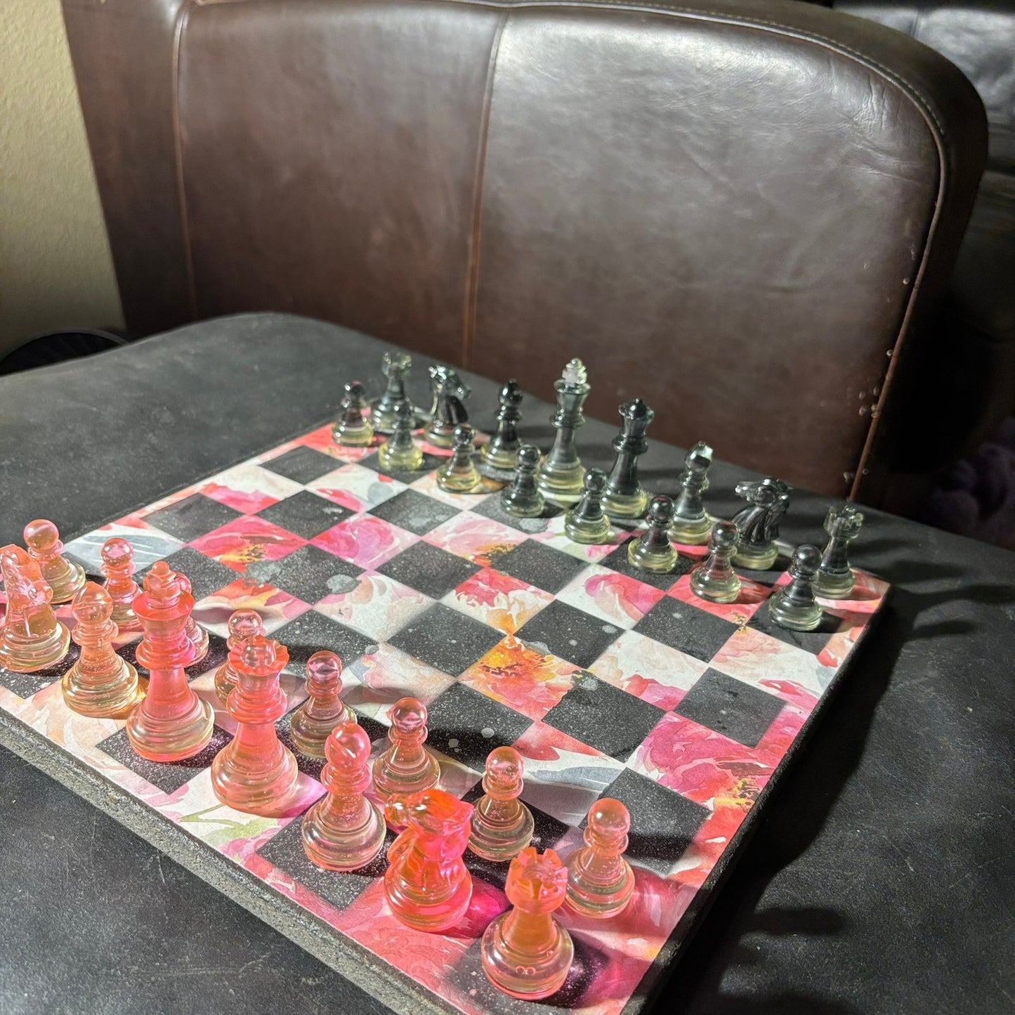 Lush Flower - Scrapbook Chess Set