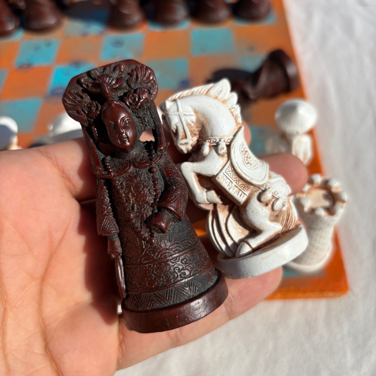 Miami Orange - Chinese Edition Chess Set