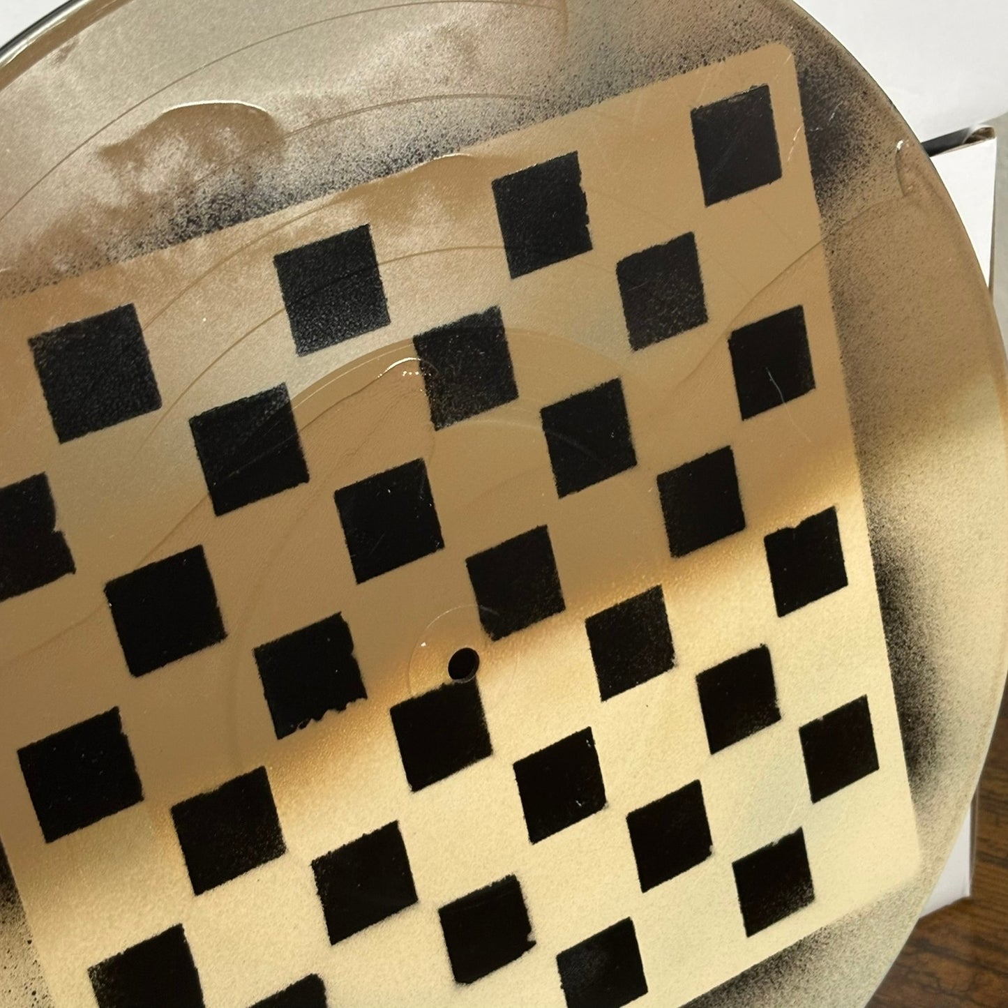 Cream Brown Mix - Vinyl Chess Board