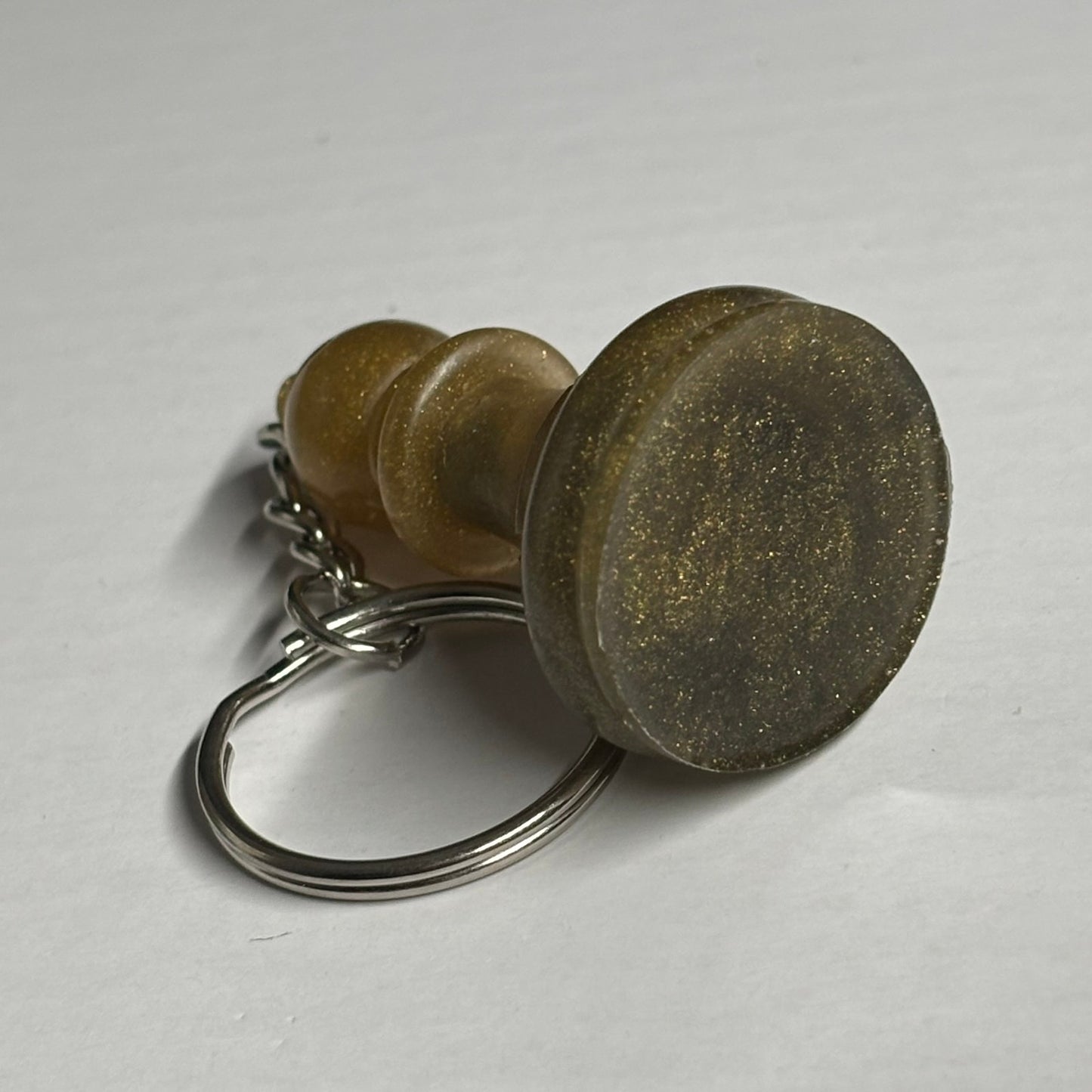 Dirty Yellow Bishop - Handmade Resin Keychain