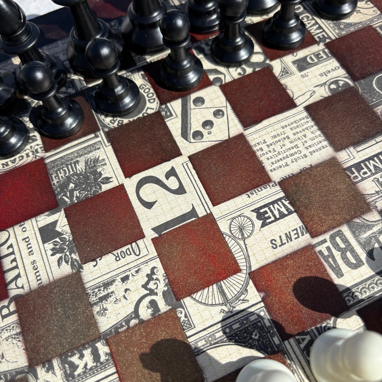 Vintage Casino - Scrapbook Chess Set