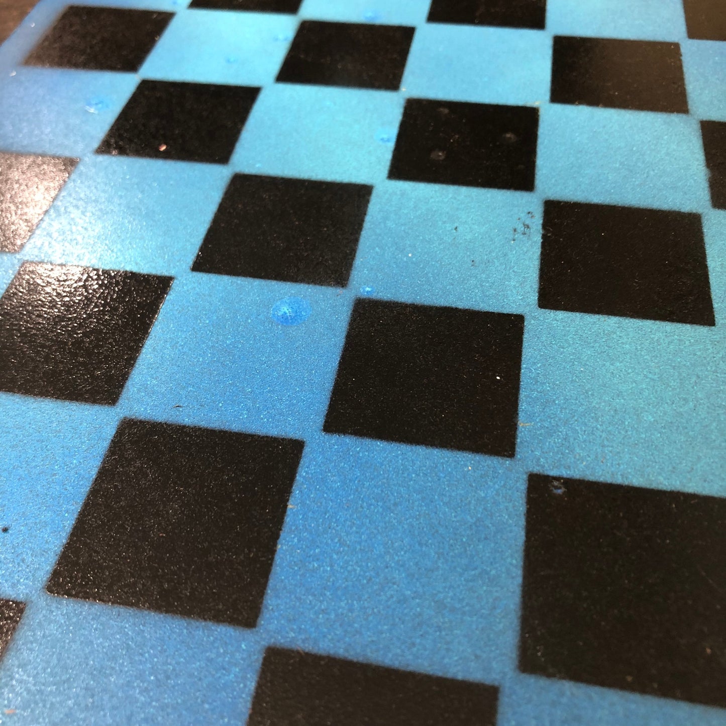 Vintage Blue - Painted Chess Set