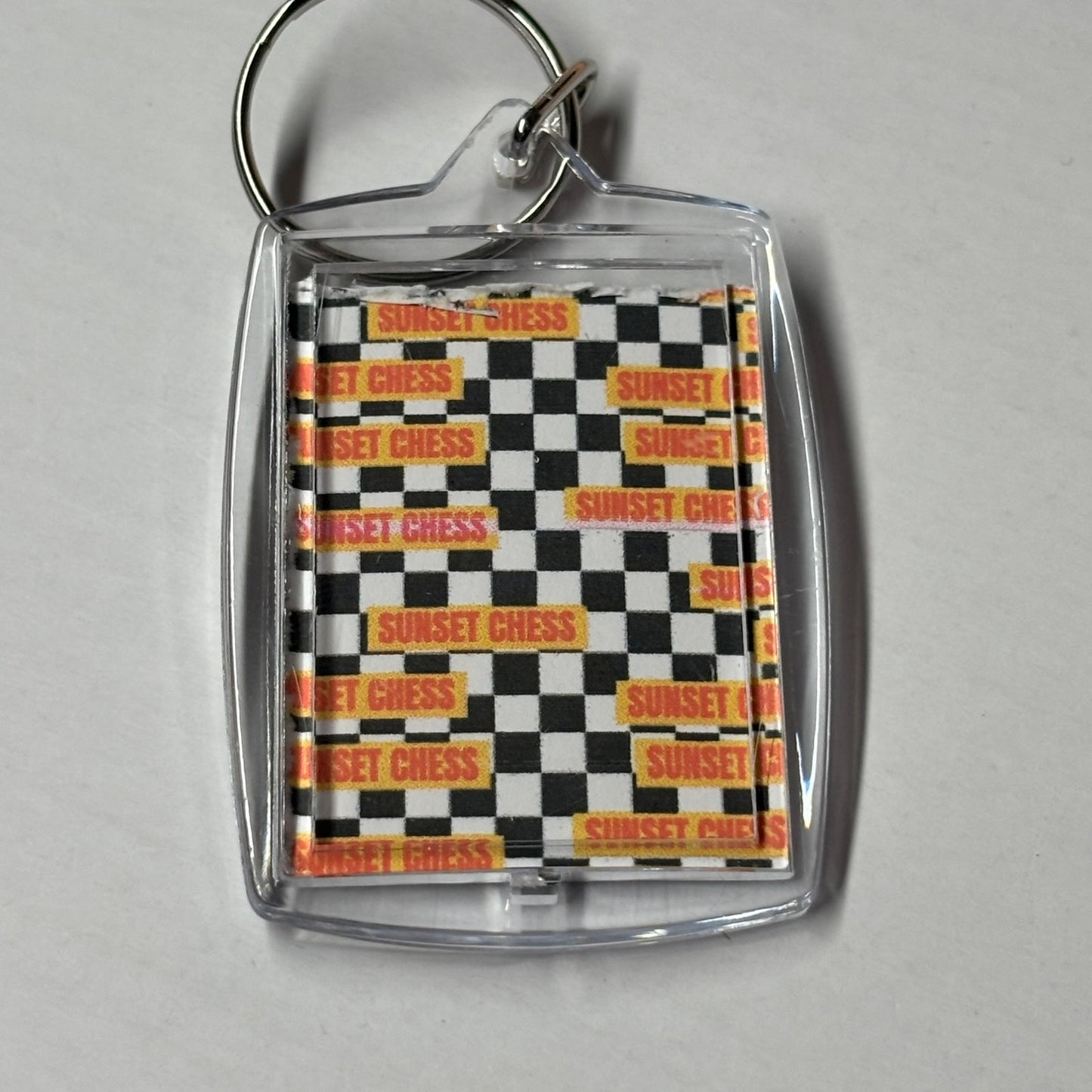 Green - Chess Photo Keychain