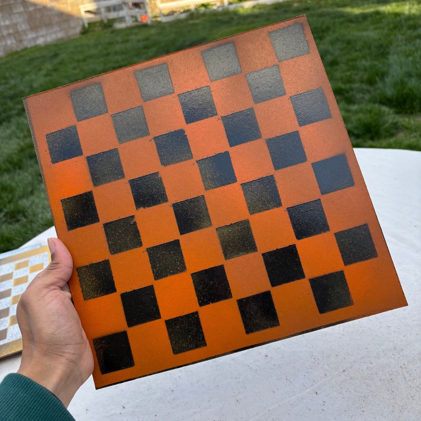 Supreme Orange - Painted Chess Set