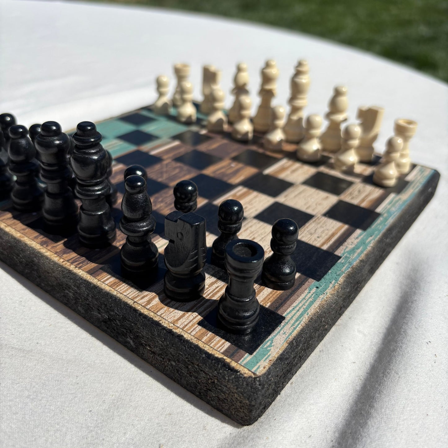 Seaside Wood Design - Scrapbook Chess Set