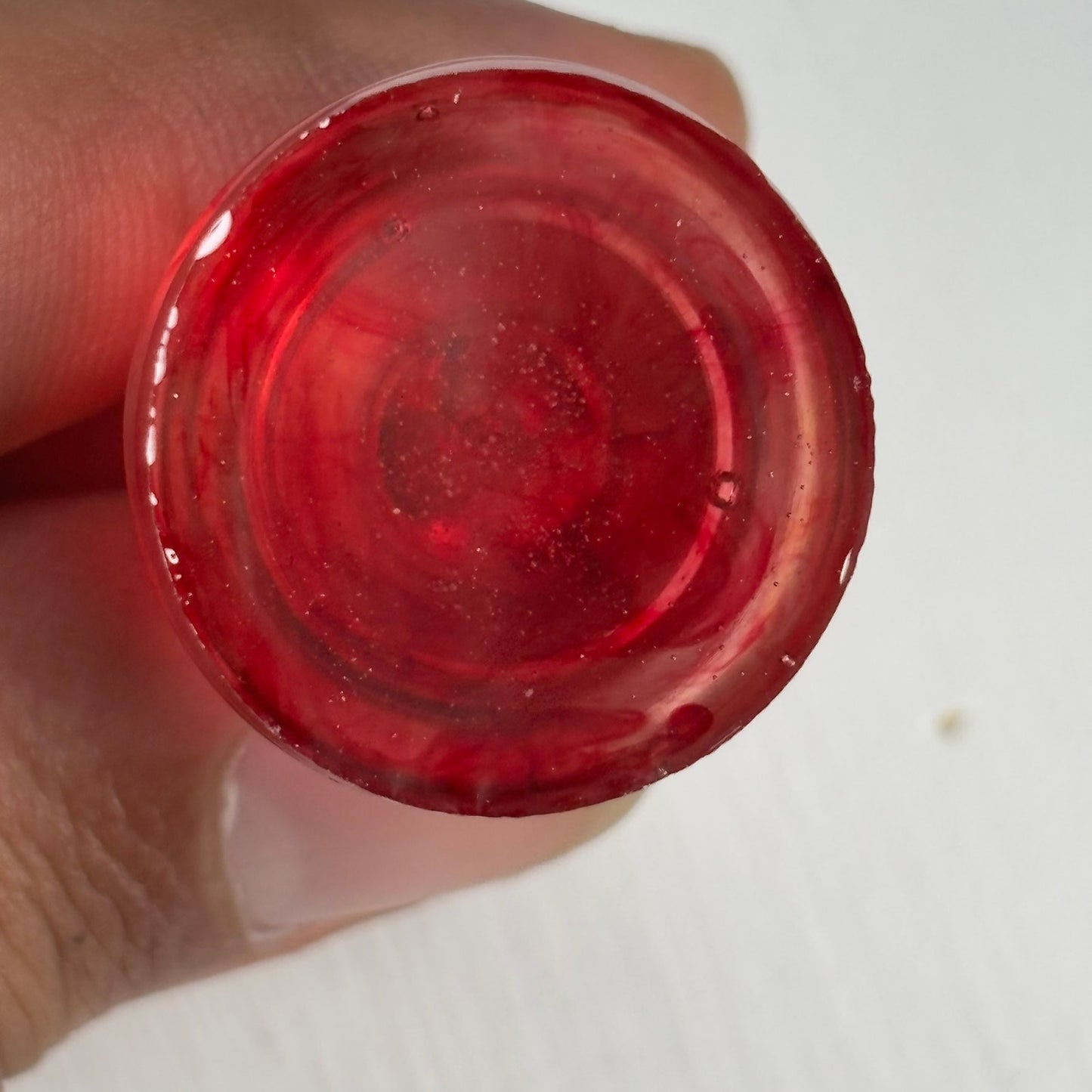 Translucent Red Bishop - Handmade Resin Chess Necklace