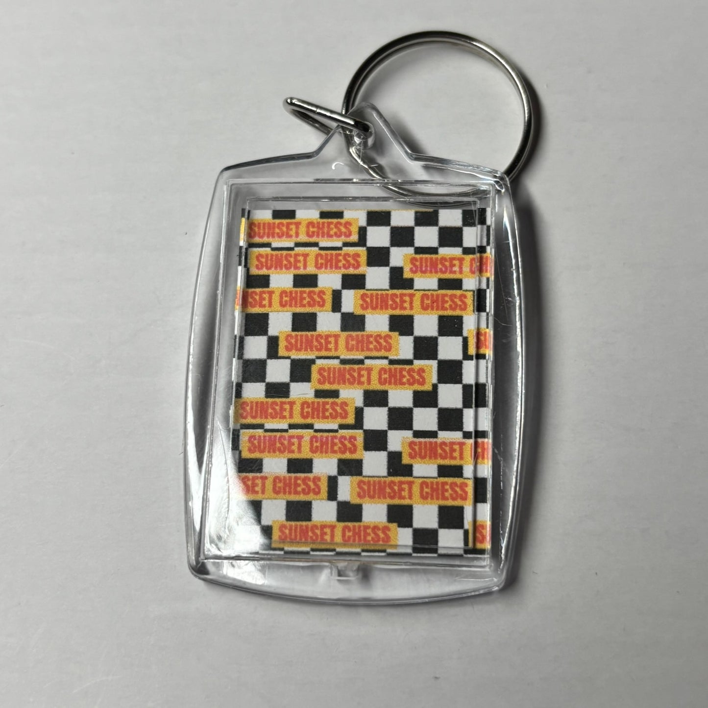 Gladiator - Sunset Chess Photo Keychain