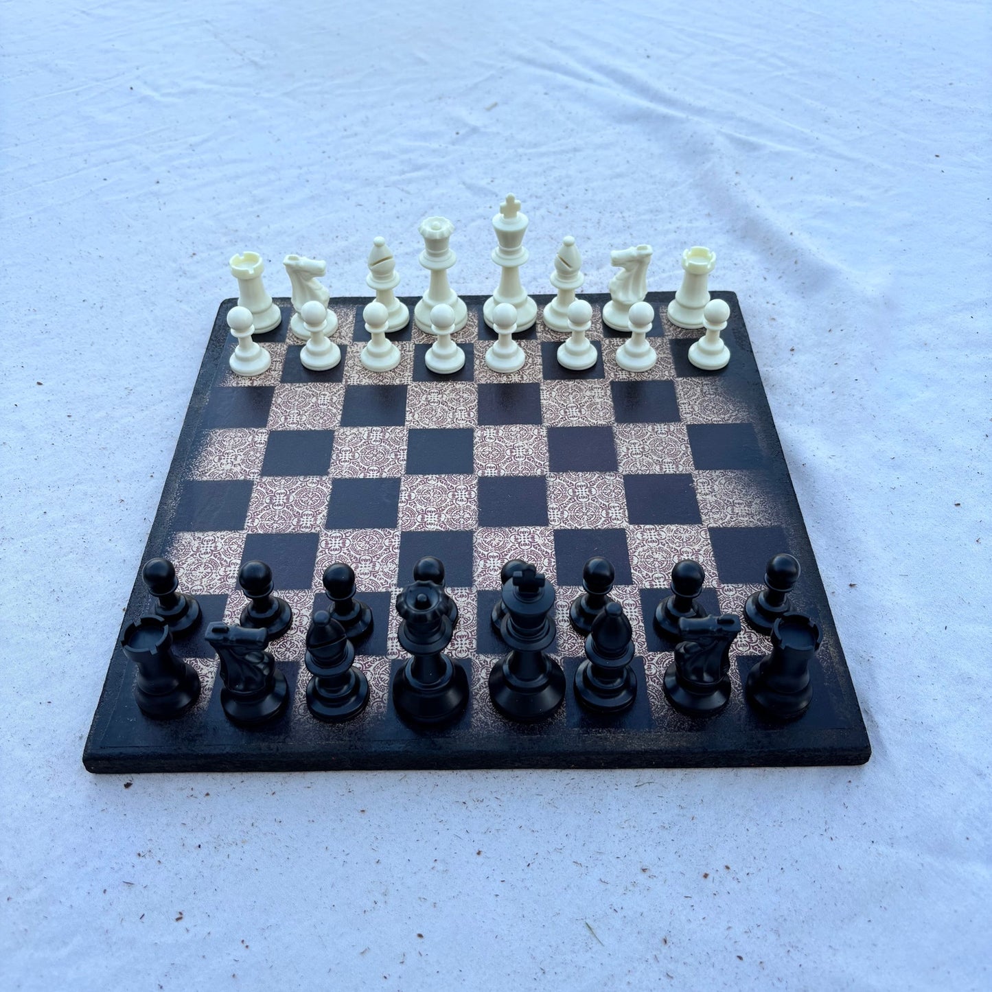 Vintage Brown - Scrapbook Chess Set