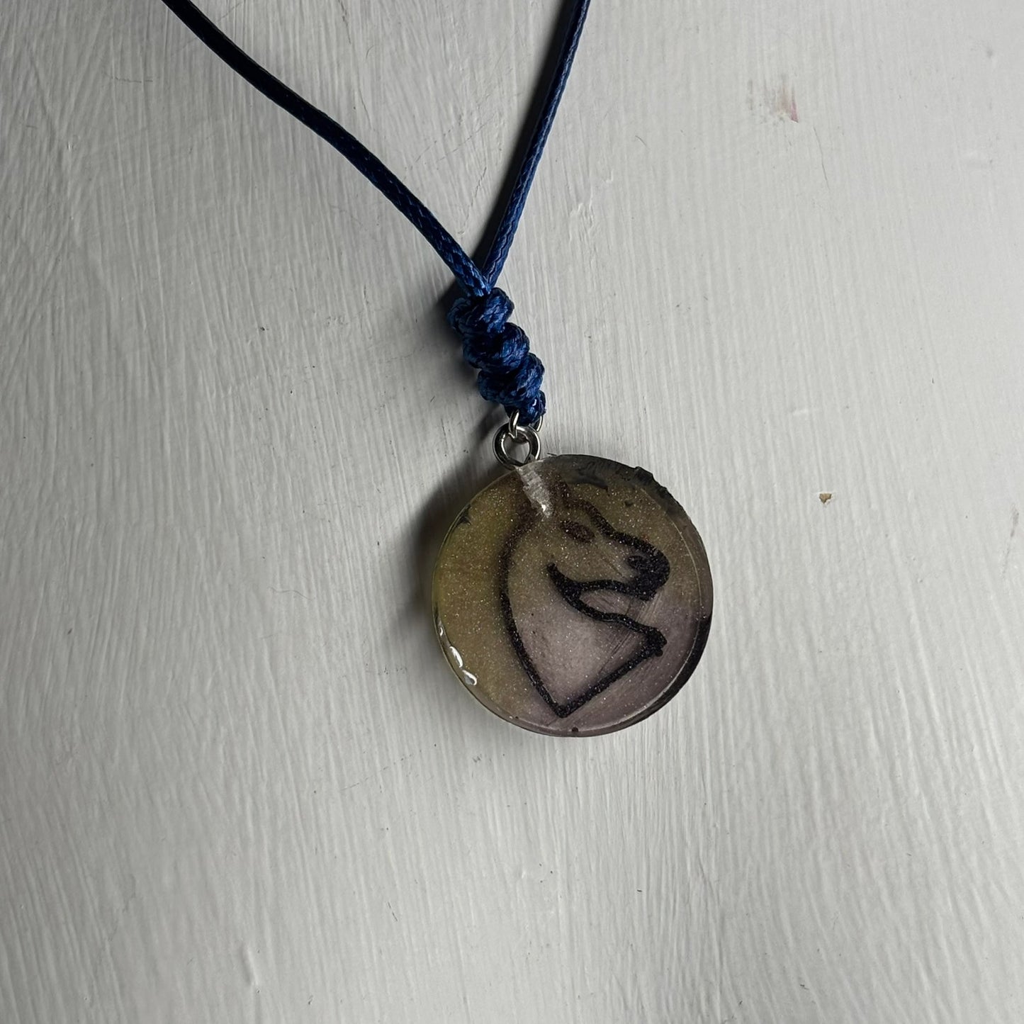 Simple Knight - Handmade Resin Chess Necklace