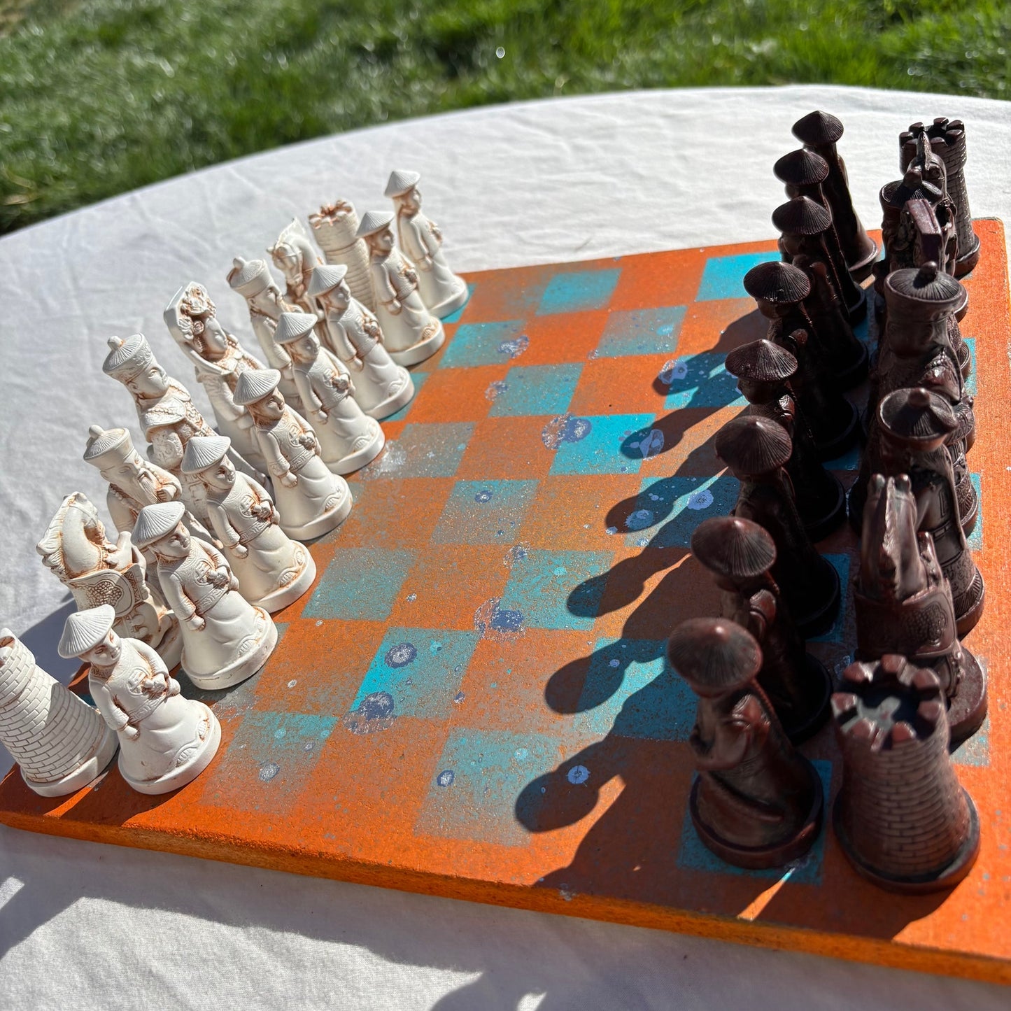 Miami Orange - Chinese Edition Chess Set