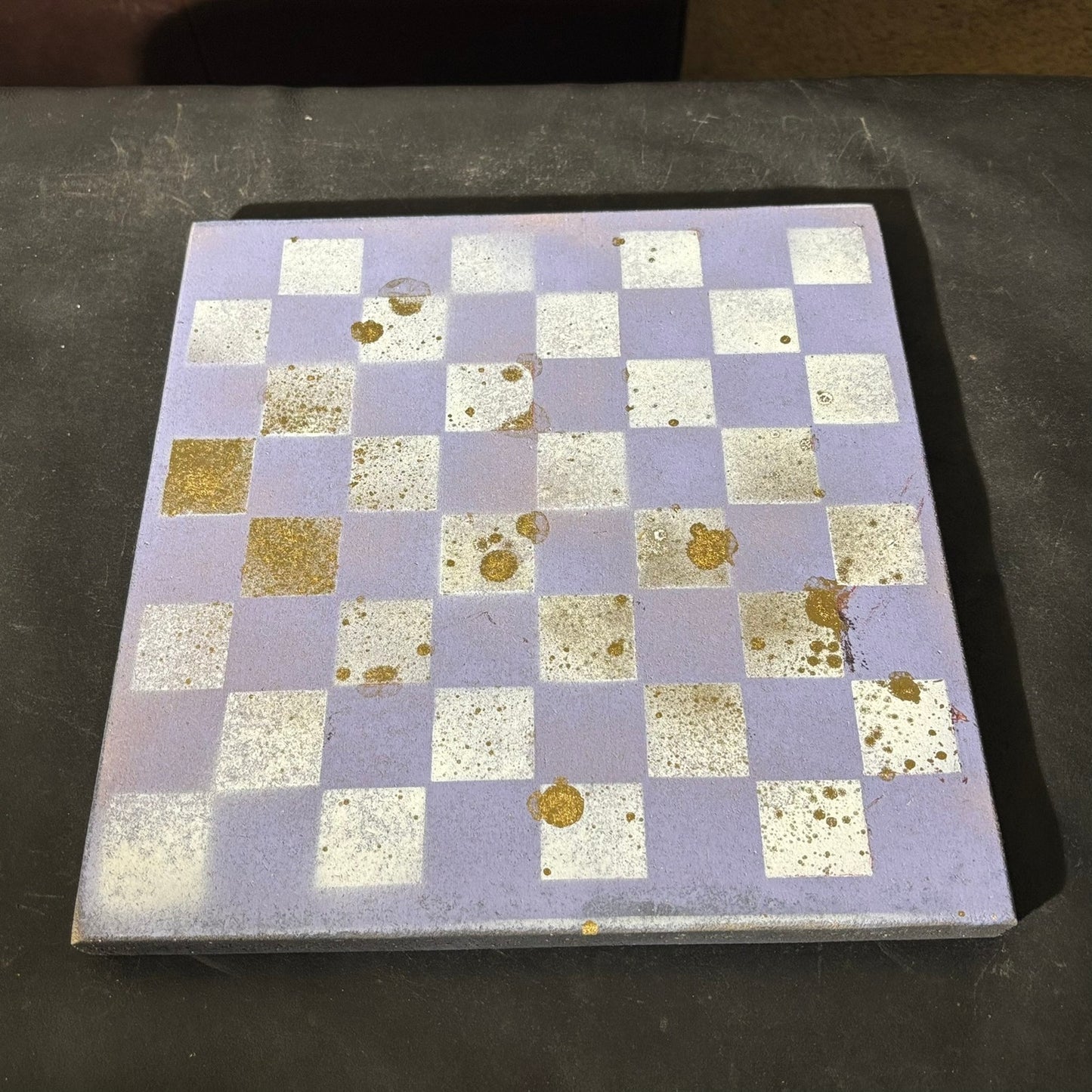 Simple Purple - Painted Chess Set