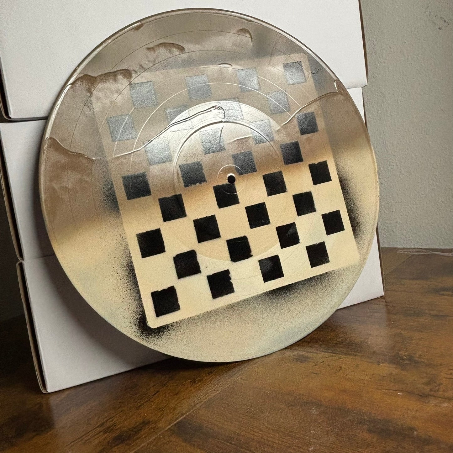 Cream Brown Mix - Vinyl Chess Board