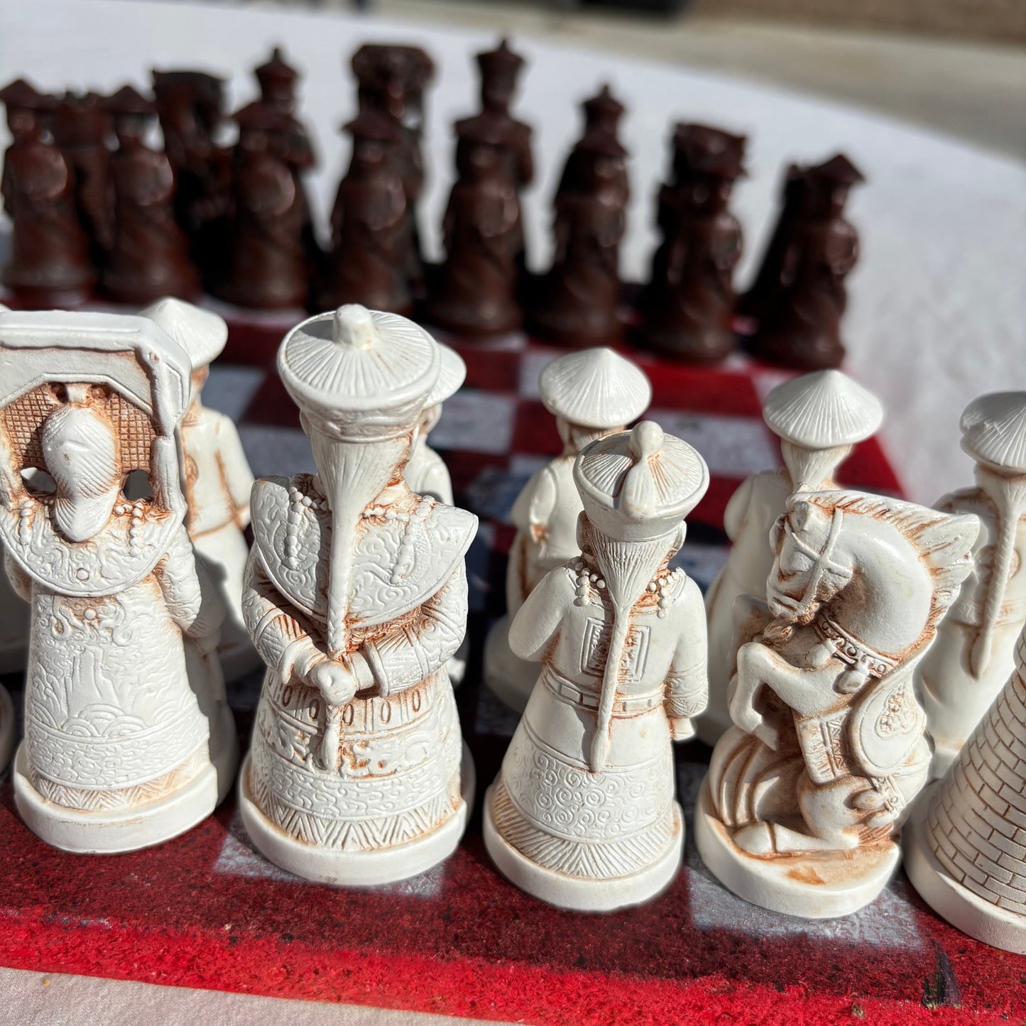 Chrome Red Desire - Chinese Edition Chess Set