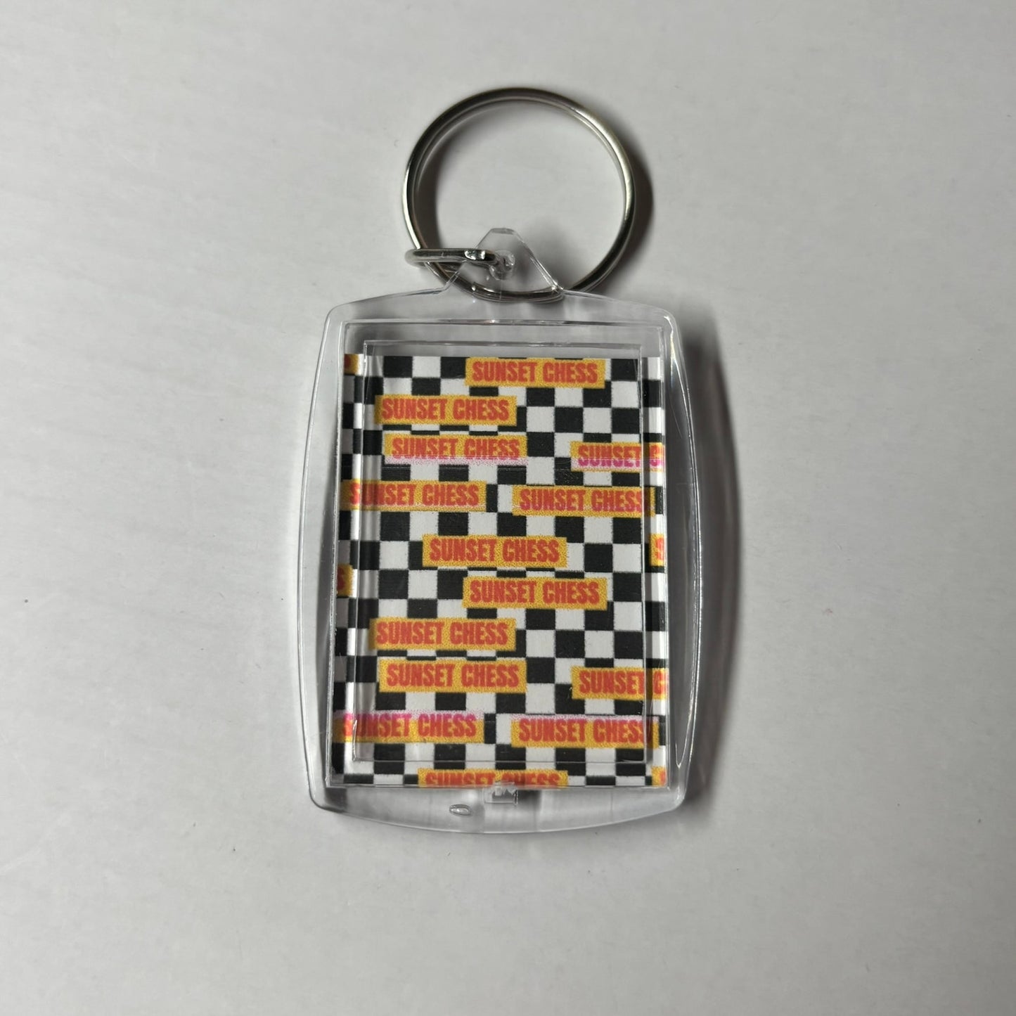 Chocolate - Chess Photo Keychain